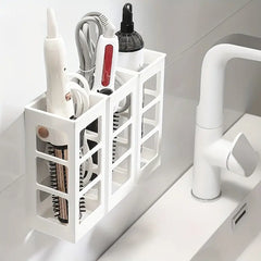 Wall Mounted Plastic Storage Rack for Hair Tools