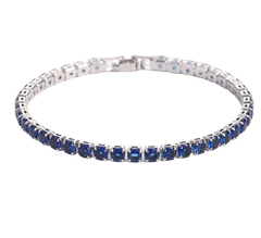 Hip Hop Micro Zircon Tennis Bracelet – 7 Colors, 2 Sizes