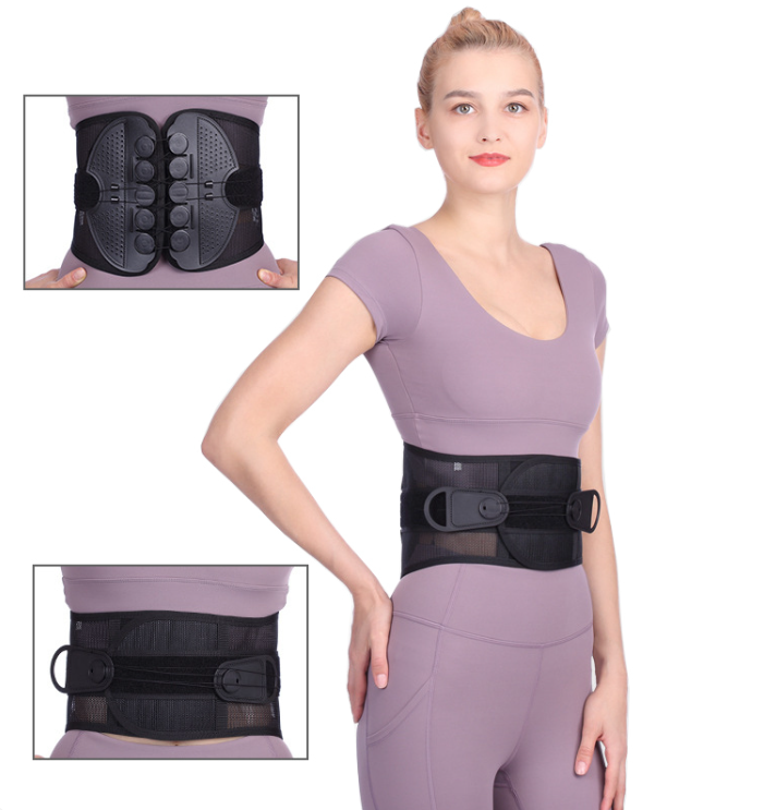 Double Pull Lumbar Support Belt — Adjustable Back Brace for Pain Relief