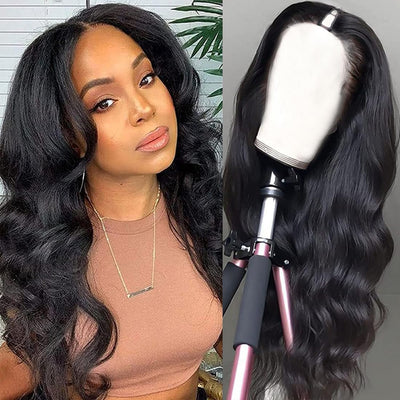 20 Inch V Part Body Wave Human Hair Wig | Brazilian Virgin 180% Density