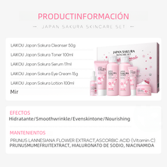 LAIKOU Cherry Blossom Skincare Set 6 Pieces