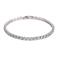 Hip Hop Micro Zircon Tennis Bracelet – 7 Colors, 2 Sizes