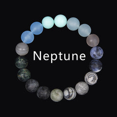 Volcanic Rock Eight Planets Solar System Bracelet