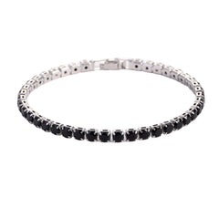Hip Hop Micro Zircon Tennis Bracelet – 7 Colors, 2 Sizes