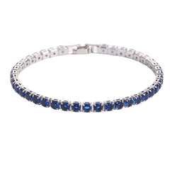 Hip Hop Micro Zircon Tennis Bracelet – 7 Colors, 2 Sizes
