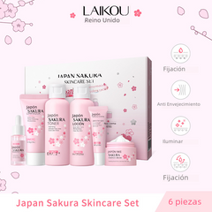 LAIKOU Cherry Blossom Skincare Set 6 Pieces