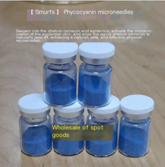 Smurf Blue Algae Microneedle Green Film for Skincare