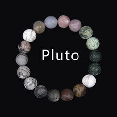 Volcanic Rock Eight Planets Solar System Bracelet
